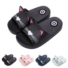 Load image into Gallery viewer, Boy Girl Cartoon Cat Shoes 2019 Summer Todder Animal Kids Indoor Baby Flip Flops PVC Kawaii Infant Beach Casual Slippers Soft