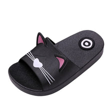 Load image into Gallery viewer, Boy Girl Cartoon Cat Shoes 2019 Summer Todder Animal Kids Indoor Baby Flip Flops PVC Kawaii Infant Beach Casual Slippers Soft