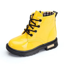 Load image into Gallery viewer, Girls Martin Boots Girls Boys Shoes 2018 Autumn PU Leather Children Boots Fashion Toddler Kids Boots Warm Winter Boots Boy