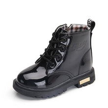 Load image into Gallery viewer, Girls Martin Boots Girls Boys Shoes 2018 Autumn PU Leather Children Boots Fashion Toddler Kids Boots Warm Winter Boots Boy