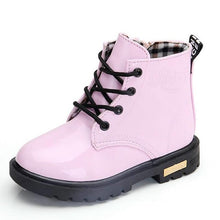 Load image into Gallery viewer, Girls Martin Boots Girls Boys Shoes 2018 Autumn PU Leather Children Boots Fashion Toddler Kids Boots Warm Winter Boots Boy