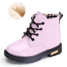 Load image into Gallery viewer, Girls Martin Boots Girls Boys Shoes 2018 Autumn PU Leather Children Boots Fashion Toddler Kids Boots Warm Winter Boots Boy