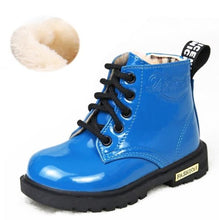Load image into Gallery viewer, Girls Martin Boots Girls Boys Shoes 2018 Autumn PU Leather Children Boots Fashion Toddler Kids Boots Warm Winter Boots Boy