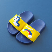 Load image into Gallery viewer, Unicorn Slippers For Boy Girl Cartoon Rainbow Shoes 2019 Summer Todder Flip Flops Baby Indoor Slippers Beach Swimming Slipper